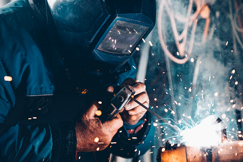 image of man welding